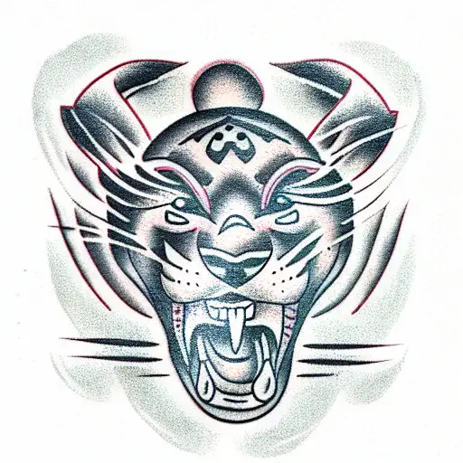 Panther tattoo design idea