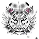 Panther tattoo design idea