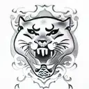 Panther tattoo design idea