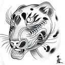 Panther tattoo design idea