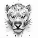 Panther tattoo design idea