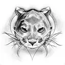 Panther tattoo design idea