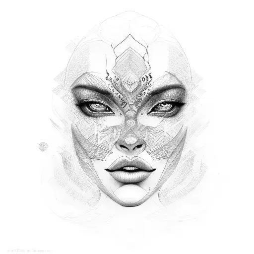 face de Davi  tattoo design idea
