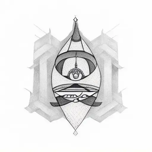 minimalist African tattoo that represents nigeria tattoo design idea