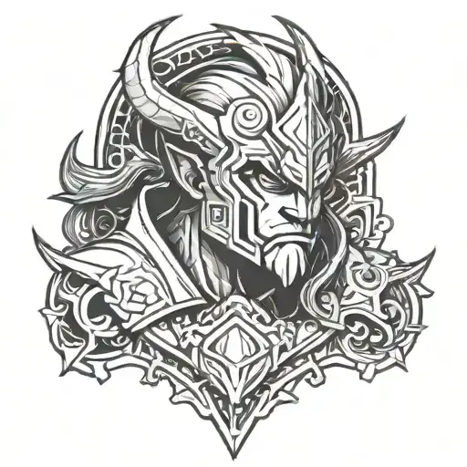 dota 2 hero tattoo design idea