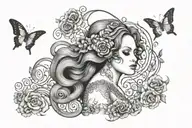 adele klimt tattoo design idea