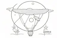 led zeppelin ballon tattoo design idea