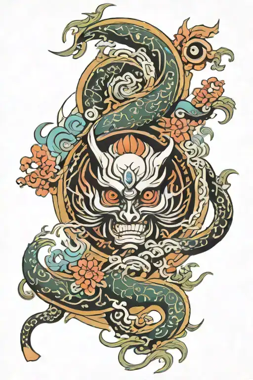 psychedelic tattoo design idea