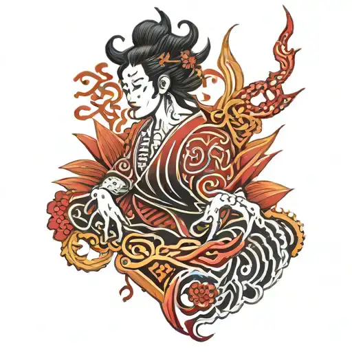 diamond blood red sand tattoo design idea