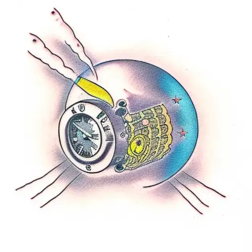 Dynamite that says I Time Bomb tattoo design idea