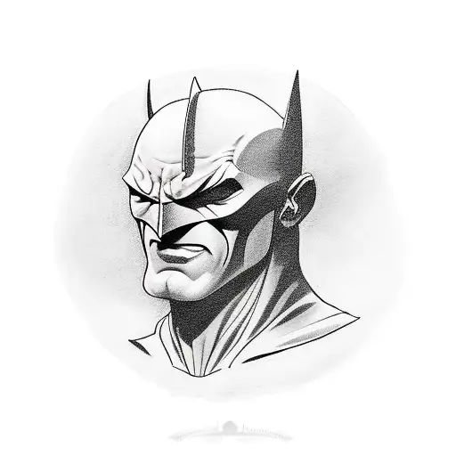 realism tattoo of batman villains plotting their next evil scheme tattoo design idea