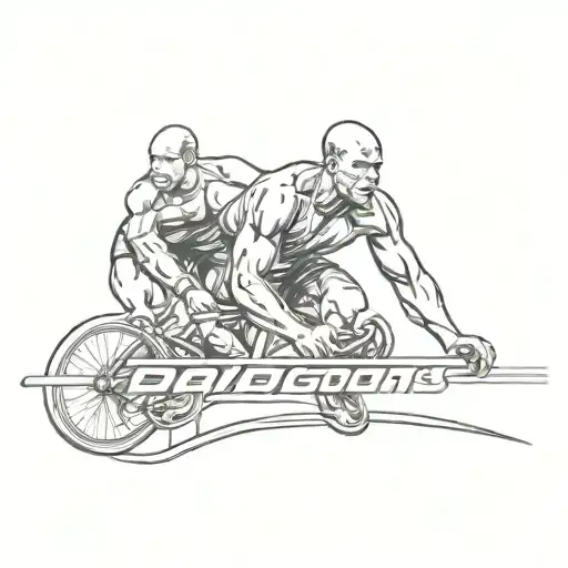 david goggins logo incorporated tattoo design idea