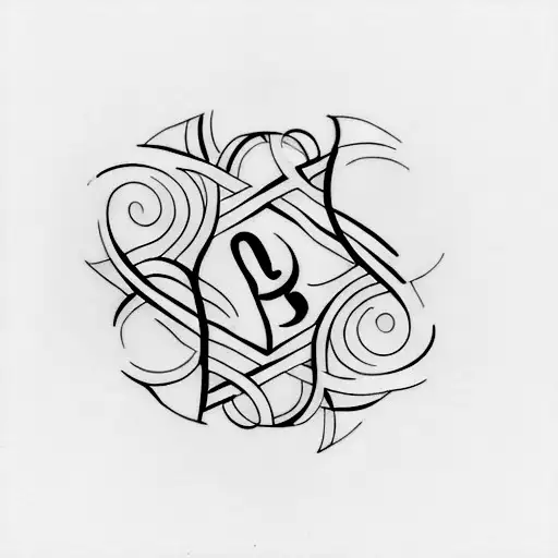 infinity sign with the inscription: today, tomorrow & forever  tattoo design idea