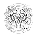 infinity sign with the inscription: today, tomorrow & forever  tattoo design idea