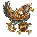 Saxon griffin tattoo design idea