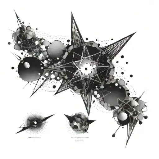 A tattoo combined psychology and space for cover up. tattoo design idea