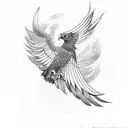 philppine eagle and philippine sun tattoo design idea