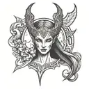lilith diablo iv tattoo design idea