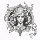 lilith diablo iv tattoo design idea