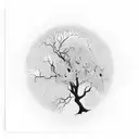 tree of life with death tattoo design idea