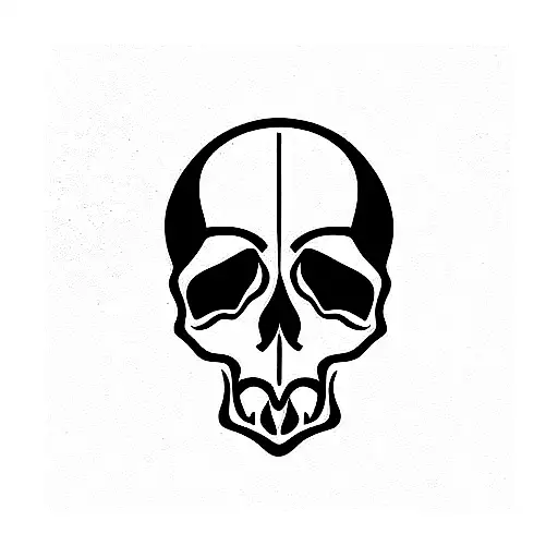 Skull tattoo design idea
