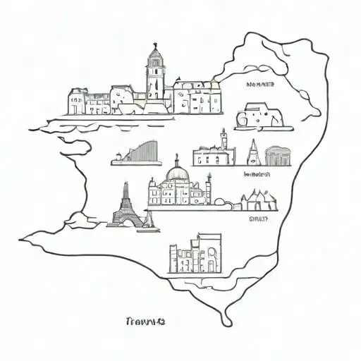 travel Ireland UK France Italy Greece Turkey  tattoo design idea