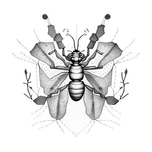 ant tattoo design idea