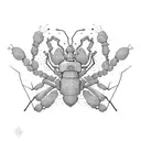 ant tattoo design idea