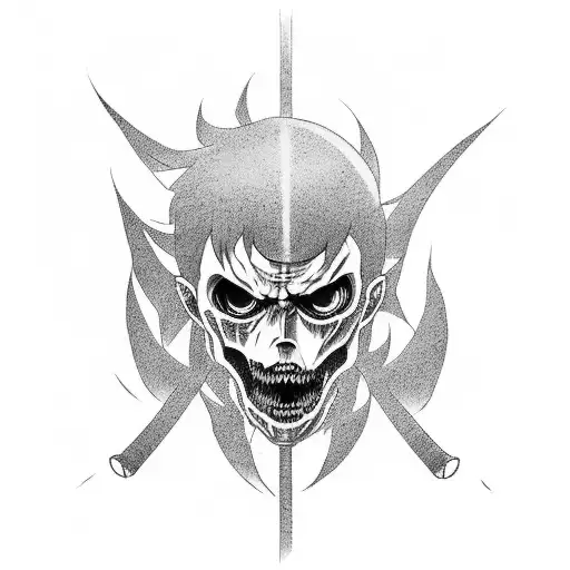 attack on titan tattoo design idea
