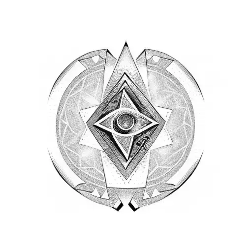 Omega symbols armband epic and colorful in style tattoo design idea