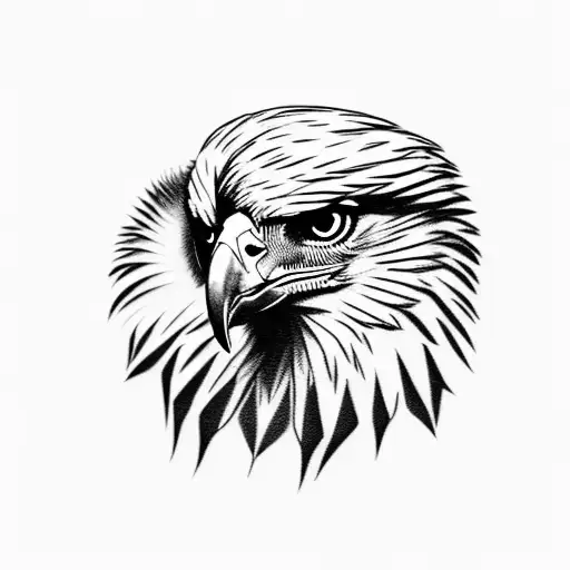 golden eagle tattoo design idea