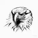 golden eagle tattoo design idea