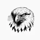 golden eagle tattoo design idea