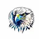 golden eagle tattoo design idea