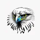 golden eagle tattoo design idea