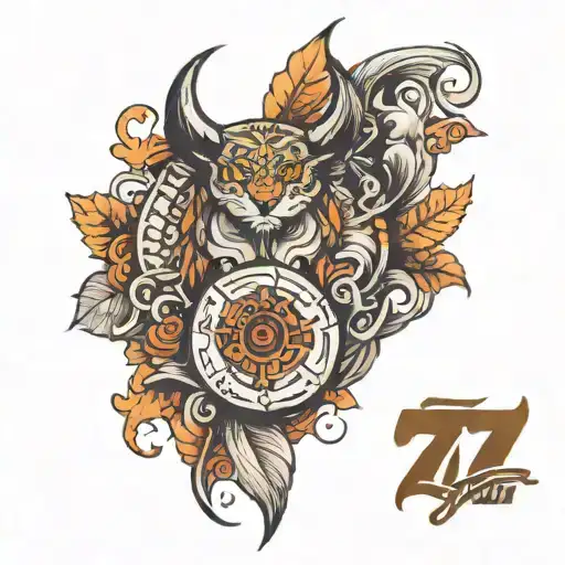 "7777" tattoo design idea