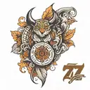 "7777" tattoo design idea