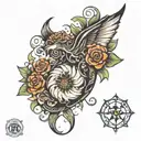 "7777" tattoo design idea