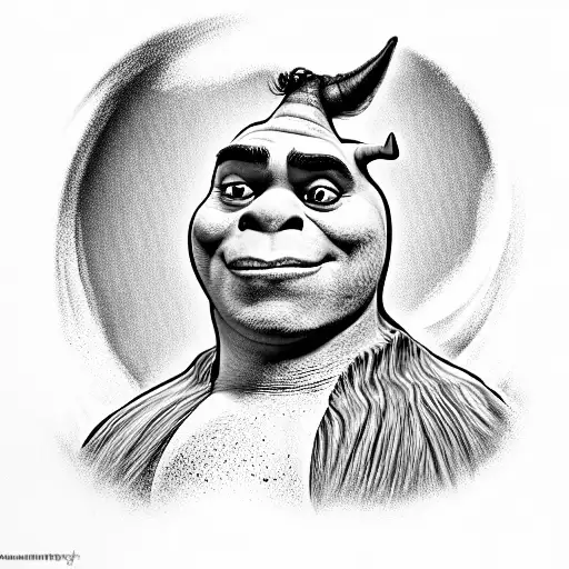 shrek tattoo design idea