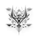 tribal digital 3d tattoo design idea