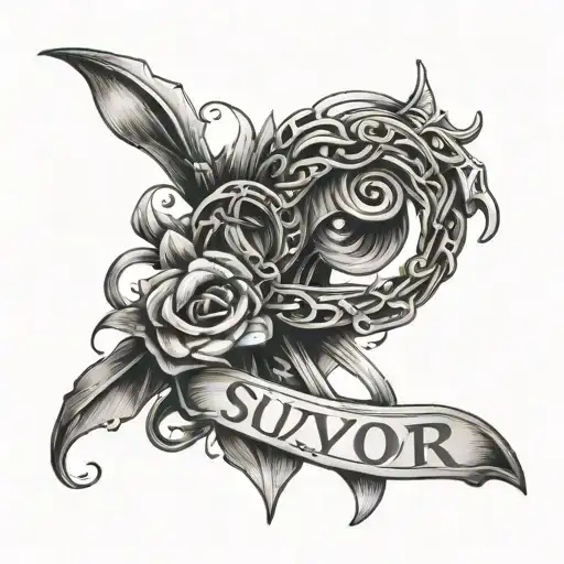 symbol  shows your a sexual abuse survivor     tattoo design idea