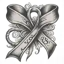 symbol shows your a sexual abuse survivor ribbon tattoo design idea