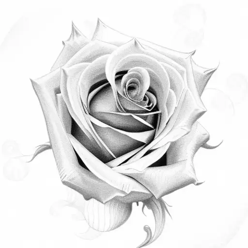 Rose for grandma tattoo design idea