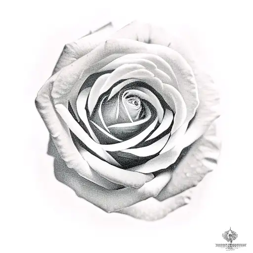 snake rose tattoo design idea