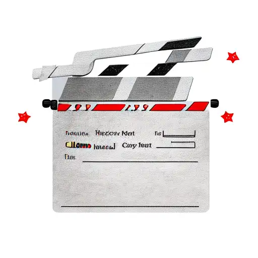 cinema clapperboard  tattoo design idea