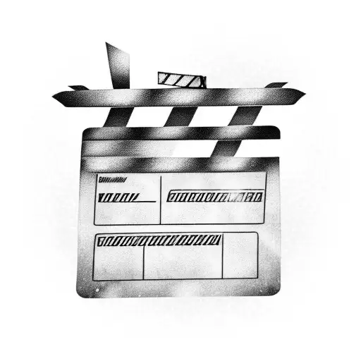 cinema clapperboard  tattoo design idea