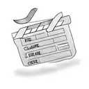 cinema clapperboard  tattoo design idea