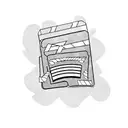 cinema clapperboard  tattoo design idea