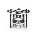cinema clapperboard  tattoo design idea