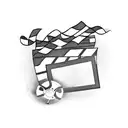 cinema clapperboard  tattoo design idea